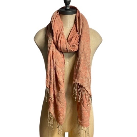 ORANGE AND TAN FASHION SCARF UNBRANDED - Picture 1 of 3